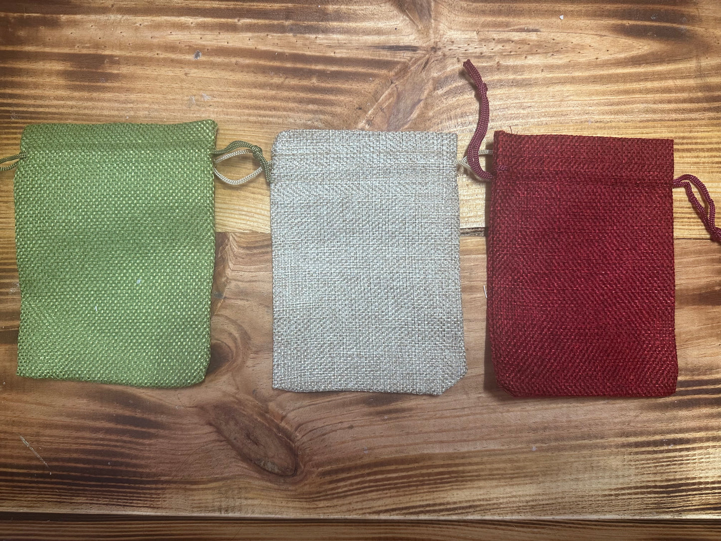 Hessian Drawstring Gift Bag